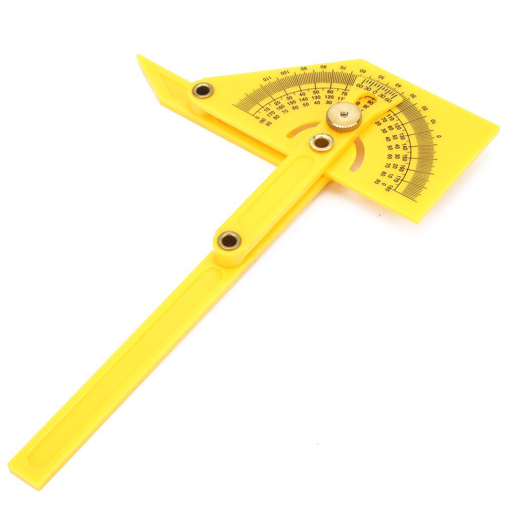 Plastic 180 Degree Pointer Protractor Angle Ruler Woodworking Measuring Carpenter Tool