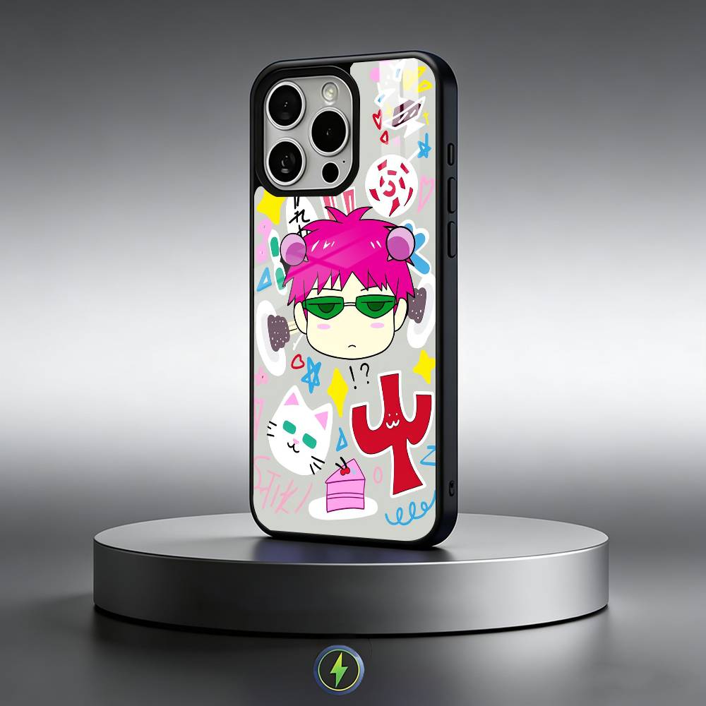 Anime S-Saiki Kusuo  Phone Case For iPhone17,16,15,14,13,12,11 Plus,Pro Max Magnetic For Magsafe Wireless Charging