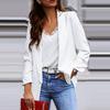 Women Autumn Blazer Solid Color Pockets OL Style Cardigan Formal Long Sleeves Lady Suit Coat Female Clothes