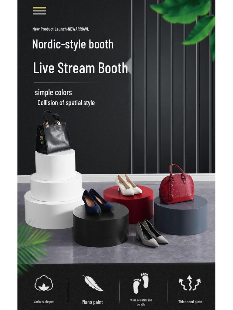 Circular Exhibition Stand: High & Low Platforms with Mannequin Base for Clothing Store Display