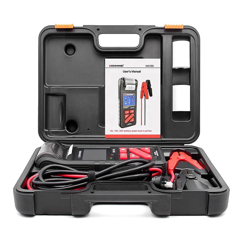 Battery tester with printer 6-24V Konnwei KW720