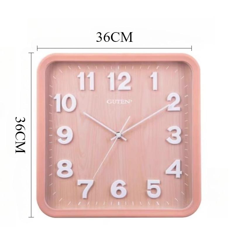 Silent Wall Clocks Square Minimalist Stylish Modern Wall Clock Elegant Art Aesthetic Watch Home Living Room Decoration Ornaments