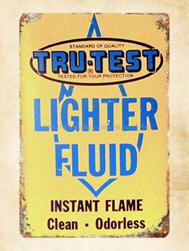 

nice home decor Lighter Fluid TruTest garage auto shop metal tin signAluminum 20x30cm（7.8x11.8inch）