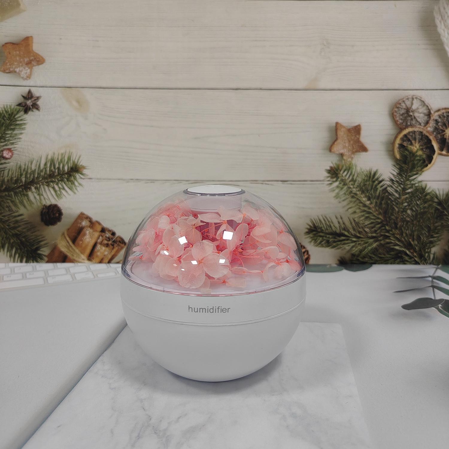 

2025 Новый USB-шнур питания Мини-увлажнитель воздуха с имитацией цветка Аромадиффузор Диффузор эфирных масел с теплыми ночными огнями