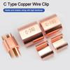 C Type Clip Buckle C Type Copper Wire Clip Copper Copper C-shaped Clamp Branch Connection Cable