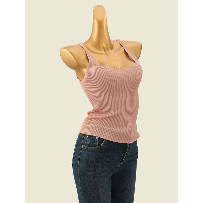 High Quality Square Collar Thin Cami Foreign Trade Original Order Silk Feel Thread High Elastic Slim Fit Summer Can Be Worn Outside