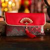 Blessing Words Tassel Red Envelop Button Wedding Money Bag PU Lucky Red Pockets  Wedding