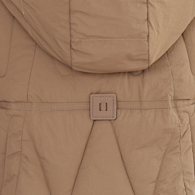 Mulher Longo Parkas Inverno Outerwears Elegante Senhora Jaqueta Com Capuz Casual Solto Grosso Quente Casacos