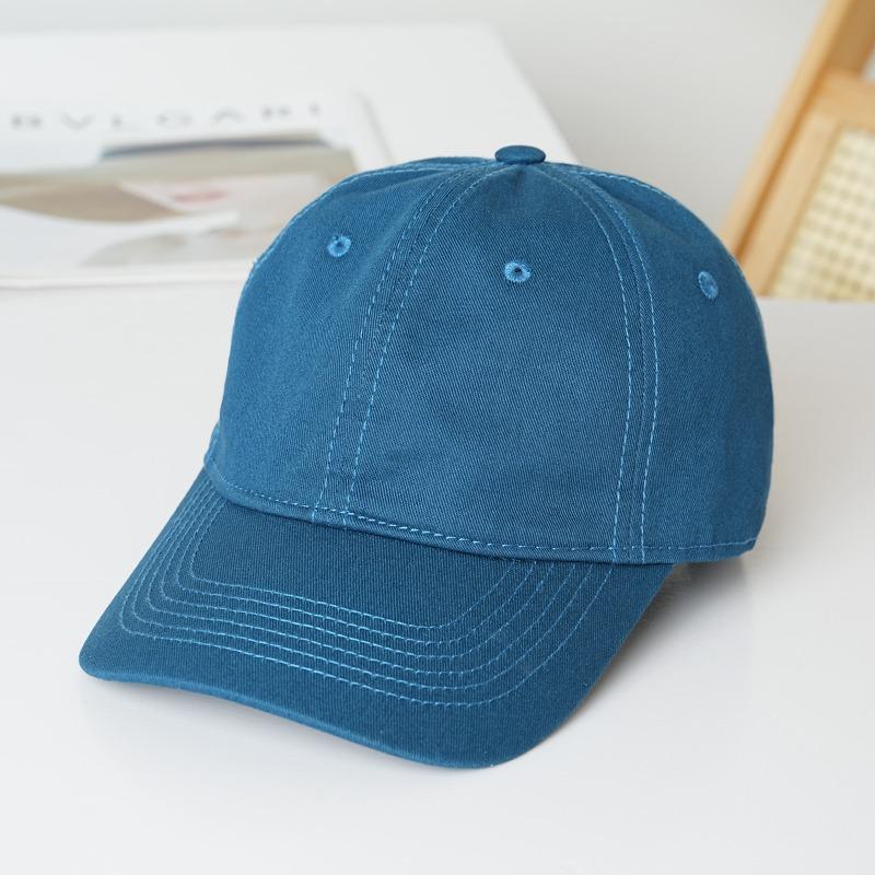 Cotton soft top baseball cap men's summer deepened top cap hat women's tide