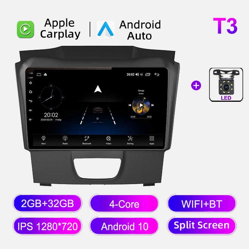 Car Radio For Chevrolet S10 Isuzu DMAX 2015-2018 GPS Navigation Audio Multimedia Stereo Carplay Android Auto IPS Screen Headunit