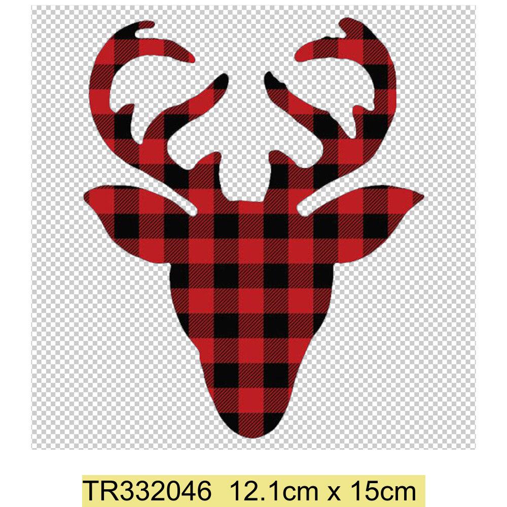 Aufbügelbilder Weihnachten Weihnachtsmann Bäume Kleidung DIY T-Shirt Kleid Applikation Wärmeübertragung Weihnachtsbaum Auto Aufbügel-Vinyl-Aufkleber
