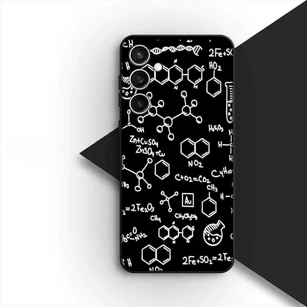 Chemical Maths Equation Formula Phone Case for Samsung Galaxy S24 S25 S23 FE Ultra Plus S7 Edge S25+ S23+ A56 5G Cover