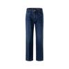 Giovanni Valentino Men's Dark Blue Fleece-Lined Straight Jeans