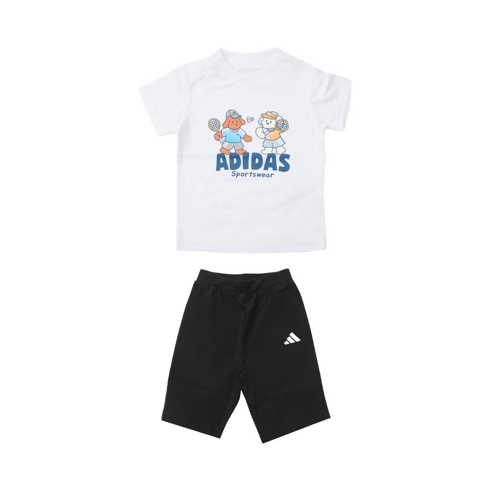 Adidas Casual Sports Suit In Gfx Round Neck Pullover Short Sleeve Shorts Men suit KG5919 98
