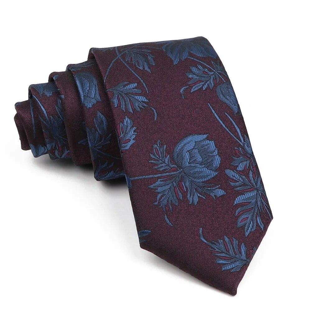 

Роскошные галстуки для мужчин, свадебные деловые костюмы, галстук, красный, синий, желтый, с цветочным узором, аксессуары для галстука 5