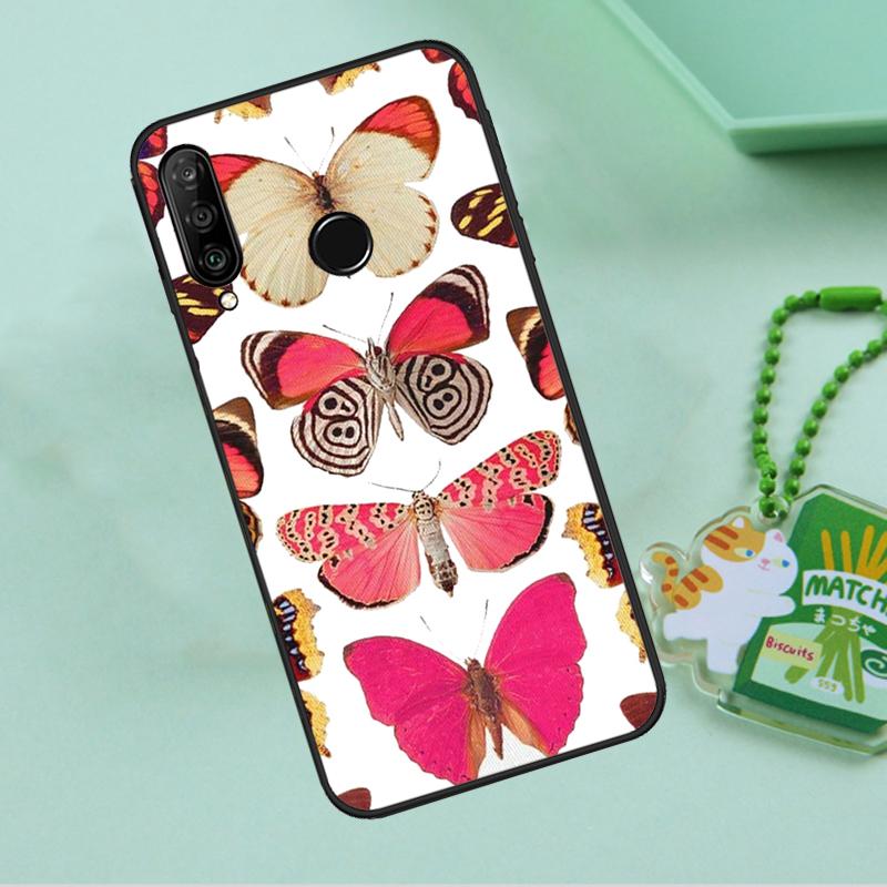 Butterfly Flower For Huawei Nova 8i 11i 12i 12s 9 10 SE Y90 Y60 Y70 Y72 Y61 Y91 P20 P30 P40 Lite P60 Pro Case