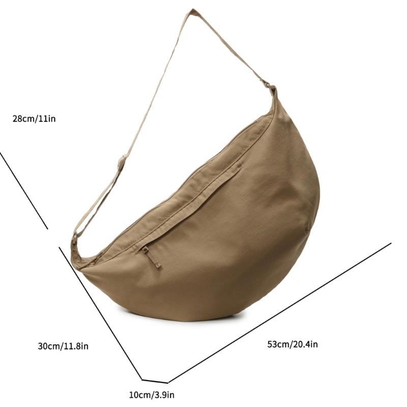 Crescent Bag Small Slings Crossbody Bag with Half Moon Shape Multi Pocket Slings Bag Hoboes Bags Slouchy Dumpling Bags