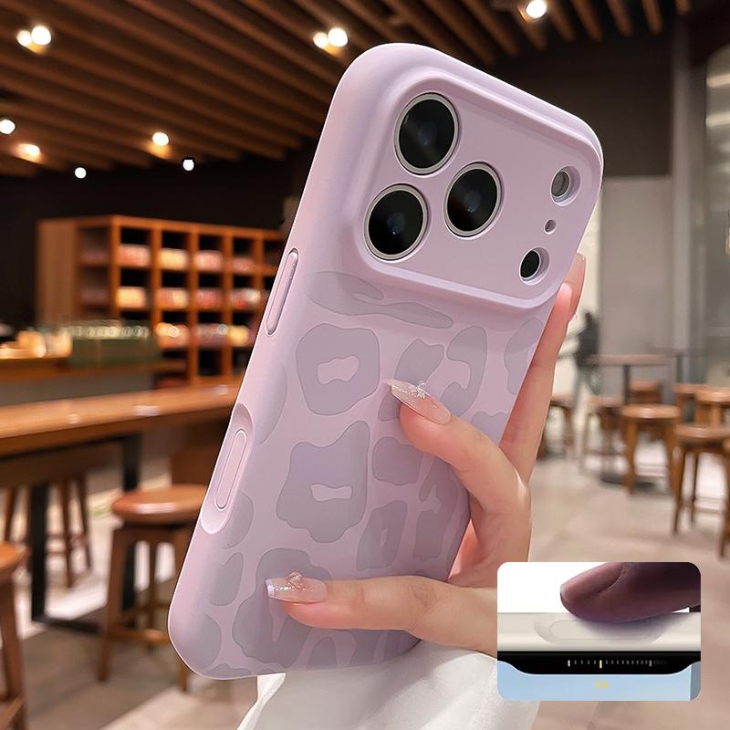 Leopard Pattern Liquid Silicone Case for iPhone 17 16 Pro Max 14 15 Plus 11 12 Funda Camera Control Button Soft Shockproof Cover