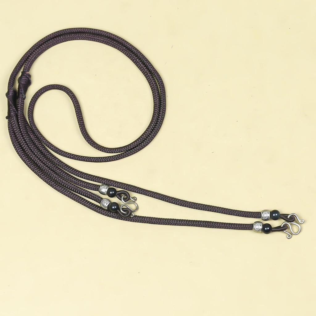 Adjustable Hand-Woven Thai Amulet Lanyard - Single, Double, or Multiple Hang Options