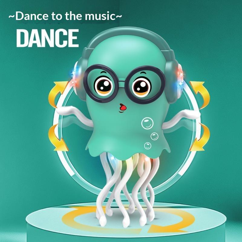 Jouet méduse dansante électrique avec musique, lumières clignotantes et mouvement automatique, parfait pour le temps de jeu des enfants, cadeaux d'anniversaire
