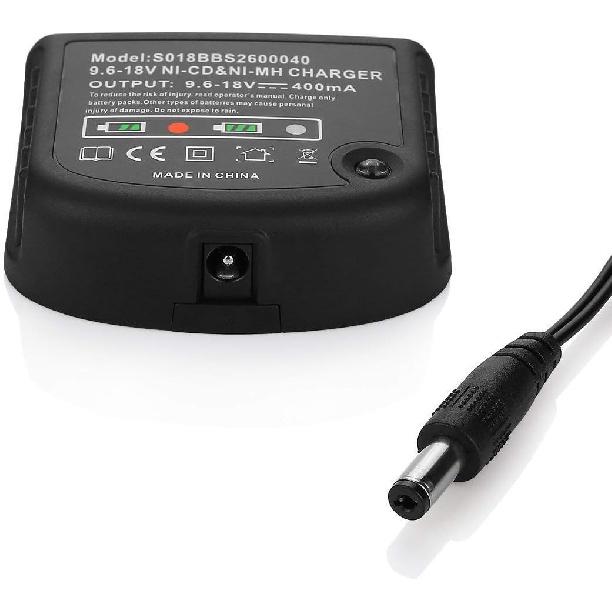 9.6V-18V Charger for, Charger Ni-Cd Ni- A18 Hpb18 A14 Hpb14 A12 Hpb12,Us Plug, black
