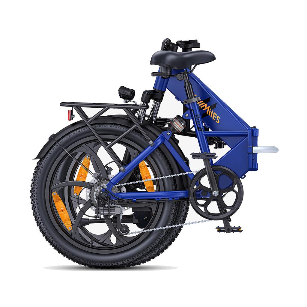 HillMiles Mile 2 City Commuter E-Bike 350W 36V13Ah, Up to 25km/h, Oil Disc Brakes, Full Suspension, 20" Fat Snow Tire Pedelec