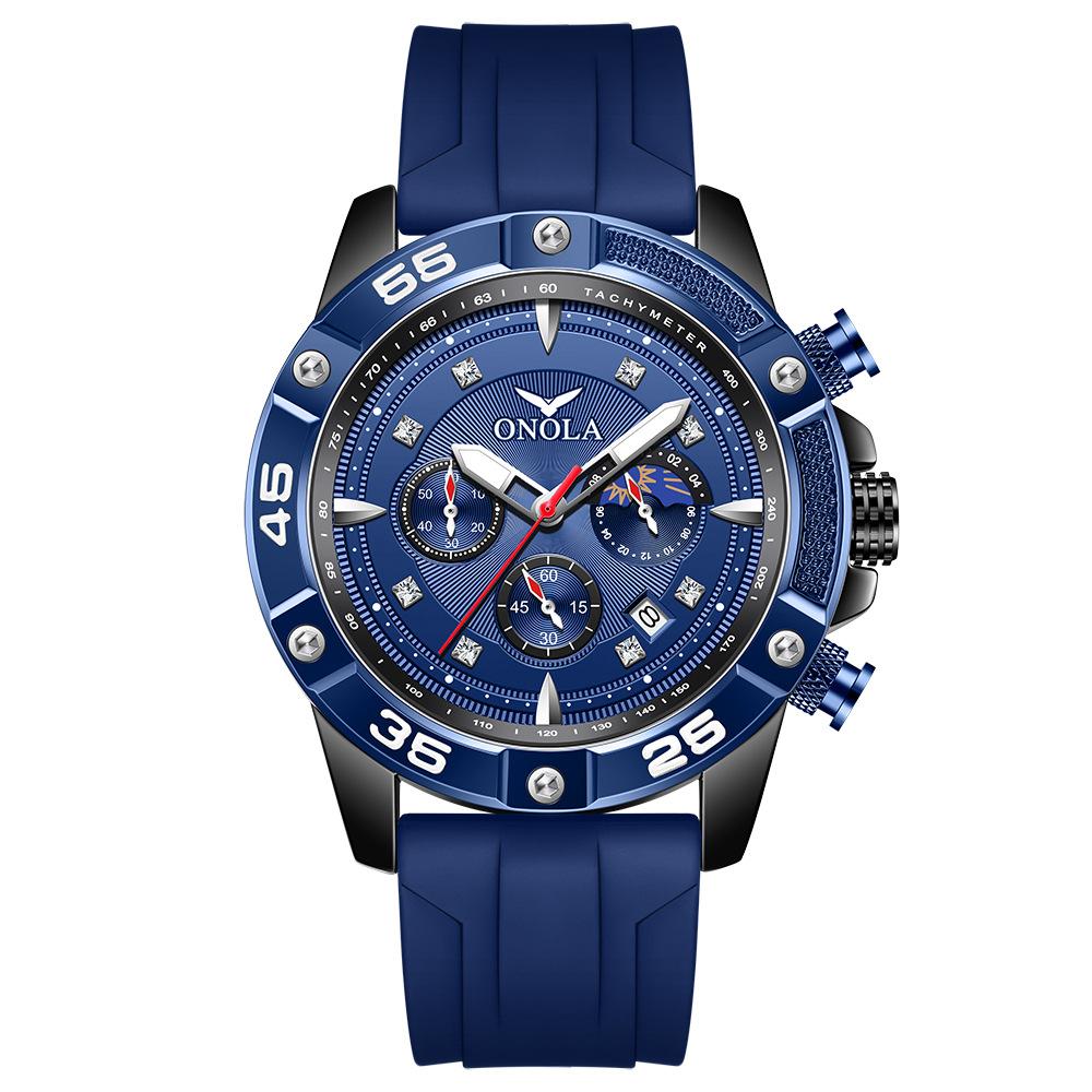 Fashionable and Casual New Multifunctional Quartz Waterproof Tape Watch