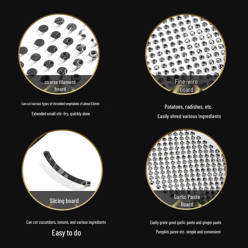 ZISIZ 4-Sided Multi-functional Grater & Slicer