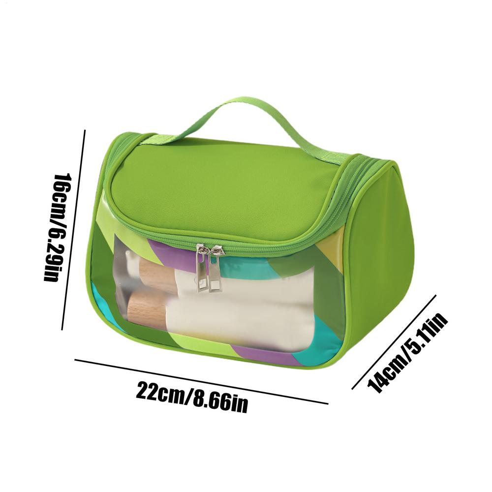 

Clear Toiletry Bags For Traveling Waterproof Clear Organizer Bag Cosmetic Bag Travel Cosmetic Bag Visible Make Up Case зелёный