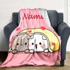 Customiz Name Personality Bubu Dudu Blanket Soft &Warm Sofa Office Bed Travel Lunch Break Blanket, Gift Suitable for All Seasons