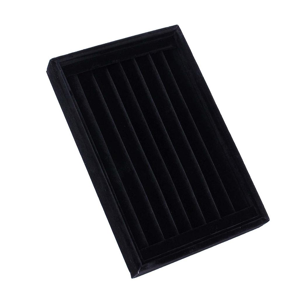 Ring Jewellery Display Storage Box Tray Case Organiser for Tie Clip Earrings