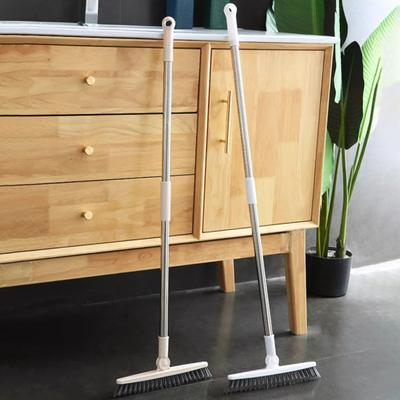 Floor Brush Ergonomic Design Heavy-Duty Long Handle Floor Scrubber with V-Shaped Brush Head Multi-Purpose Cleaner
