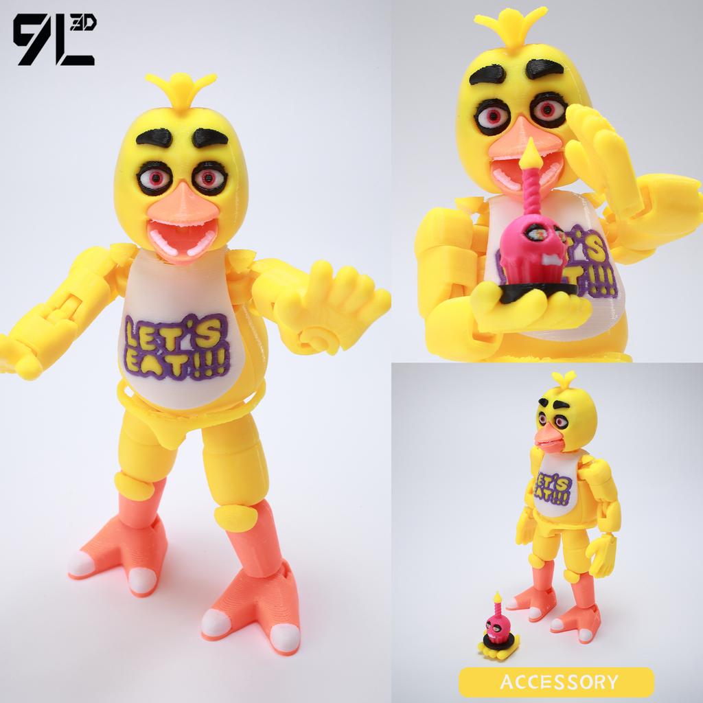 9L3D Printed Horror Game FNAF Freddy Fazbear's Purple Guy Toy Action Figures Anime Model Lucky13 Dummy Titan13 Collectible Model