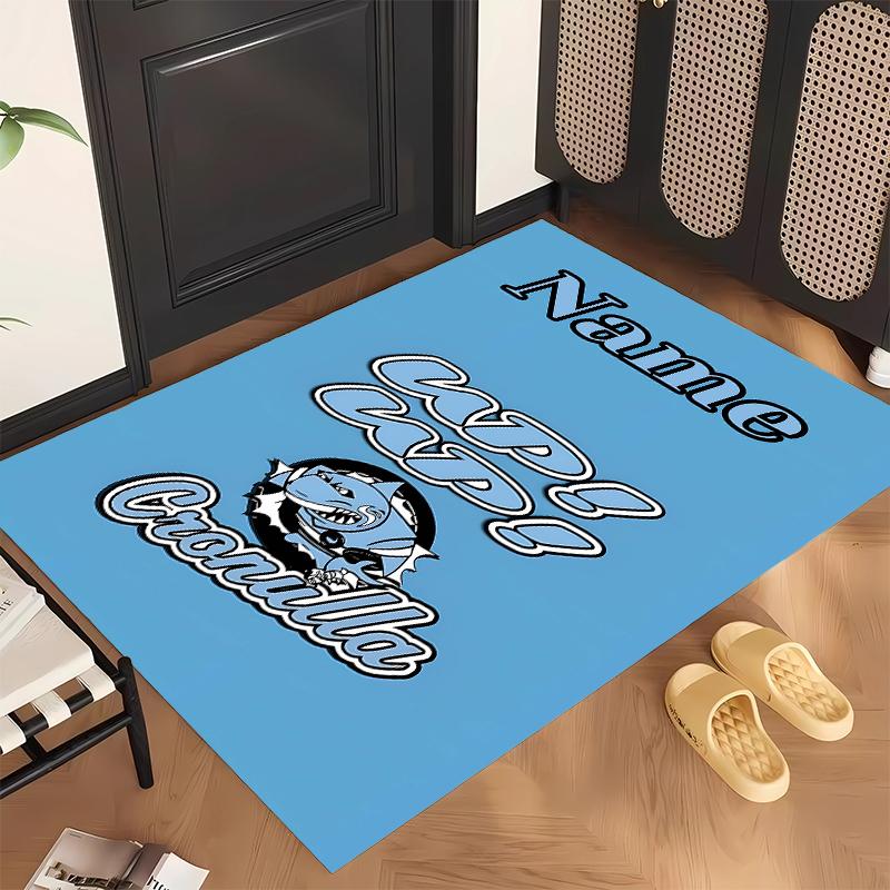 Cronulla Sutherland Sharks (1) Personalized Name Office Carpet Stylish Decor for Living Room Bedroom Kitchen