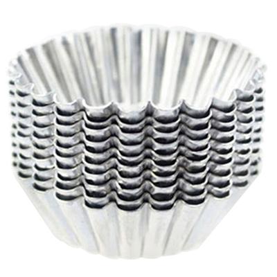 10Pcs Aluminum Egg Tart Cup Cake Jelly Maker Mould Home Kitchen Baking Tools
