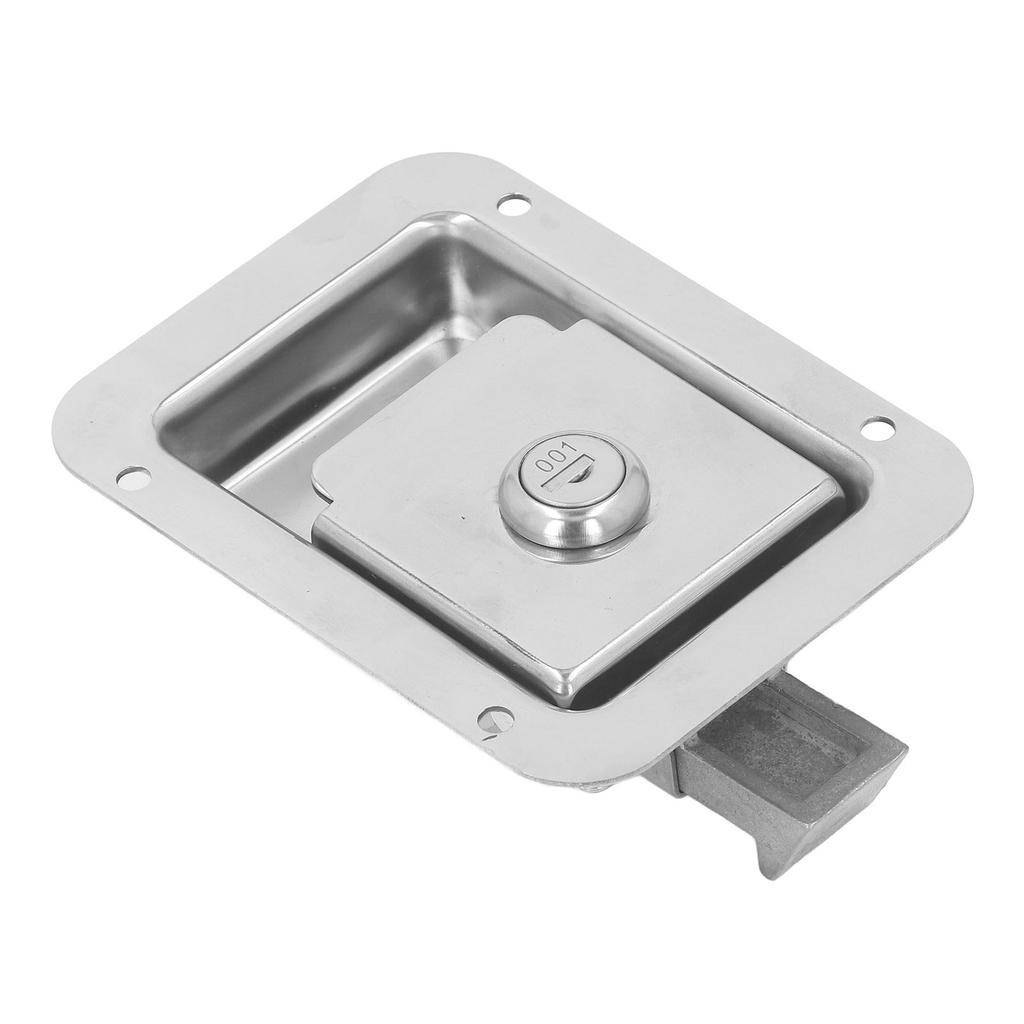 Travel Trailer Lock Stainless Steel Flush Mount Paddle Type Toolbox Lock for Cabinet RV Door