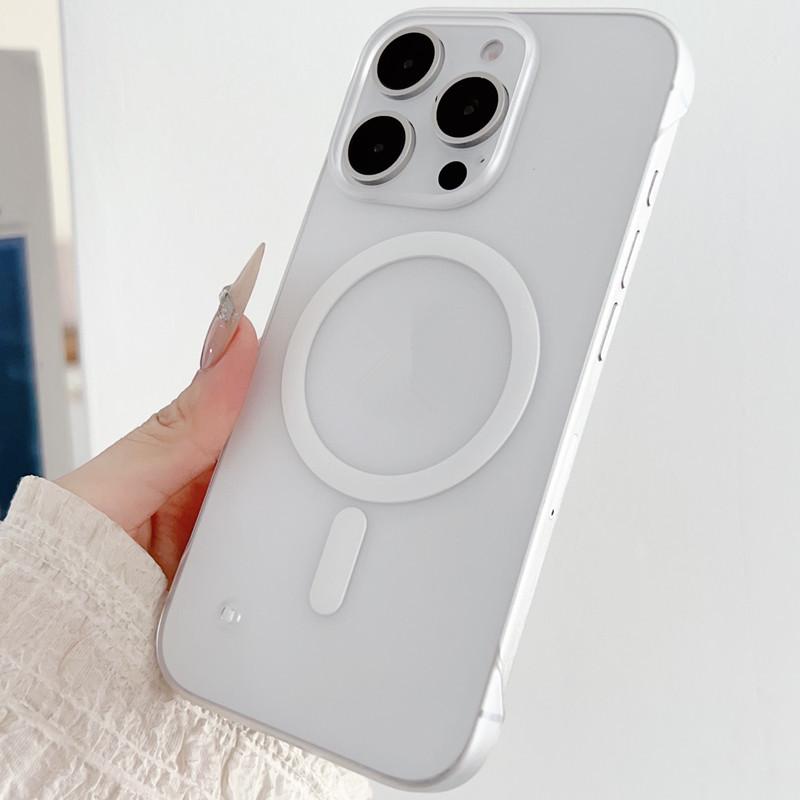 

Borderless Magnetic iPhone 17 Pro Max Case, Compatible with iPhone 16/15, Frosted 13/14 iPhone 16 Pro