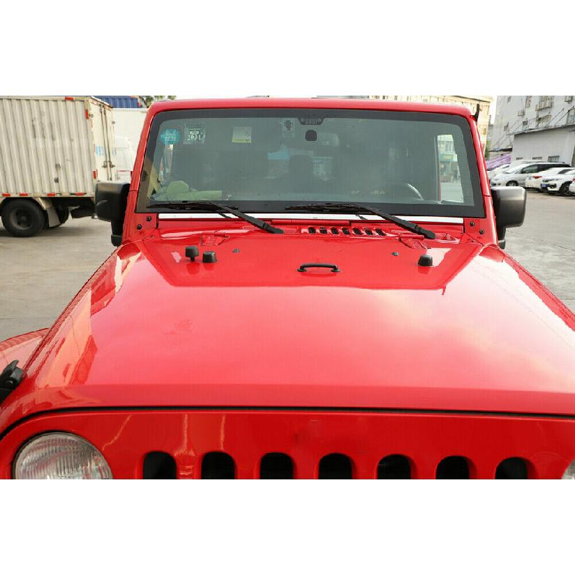 Rubber Hood Stop Support Bonnet Bumper Cushion for Jeep Wrangler JK 2007-2017,2X