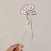 Hanfu Step Shake Antique Style Hair Stick Retro Temperament Hairpin Ancient Fan Fringe Hairpin