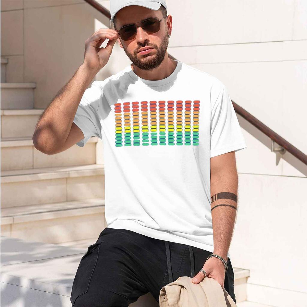 Colorful Grant Pattern Unisexs Tshirt Abstract Design Summer Casual Wear Gift For Him 2026 New Model Shortsleeve Crewneck Tshirt