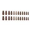 24 Pieces Leopard Designs Press On Nail Manicure Nail Art False Nail Stick On Nail Adds A Touch Of Fashion To Your Style