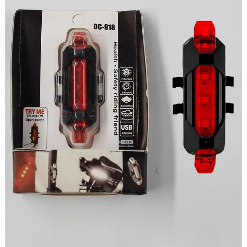 Bicycle Taillights USB Charging Warning Lights Flashing At Night, LED Taillights for Mountain Bikes, Cycling Lights, Bicycle Equipment
