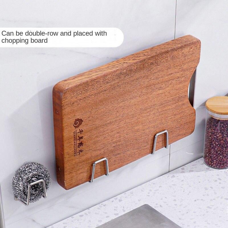 Stainless Steel Draining Rack Punch Free Kitchen Hook
