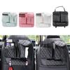 Elegant Back for Seat Organizer Durable Hanging Multi-Pockets Tissue Cup Organis