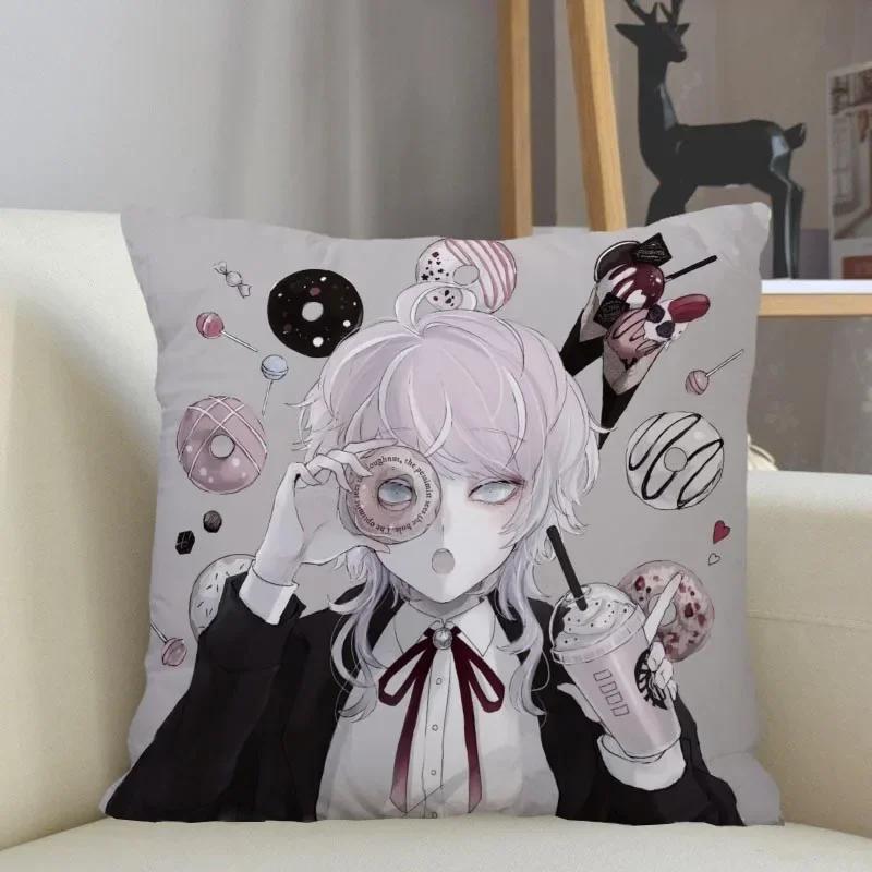 Hypnosis Mic -Division Rap Battle Pillowcase Home Decoration 45x45cm Zipper Square Pillowcase Throw Pillow Cover Drop Shipping