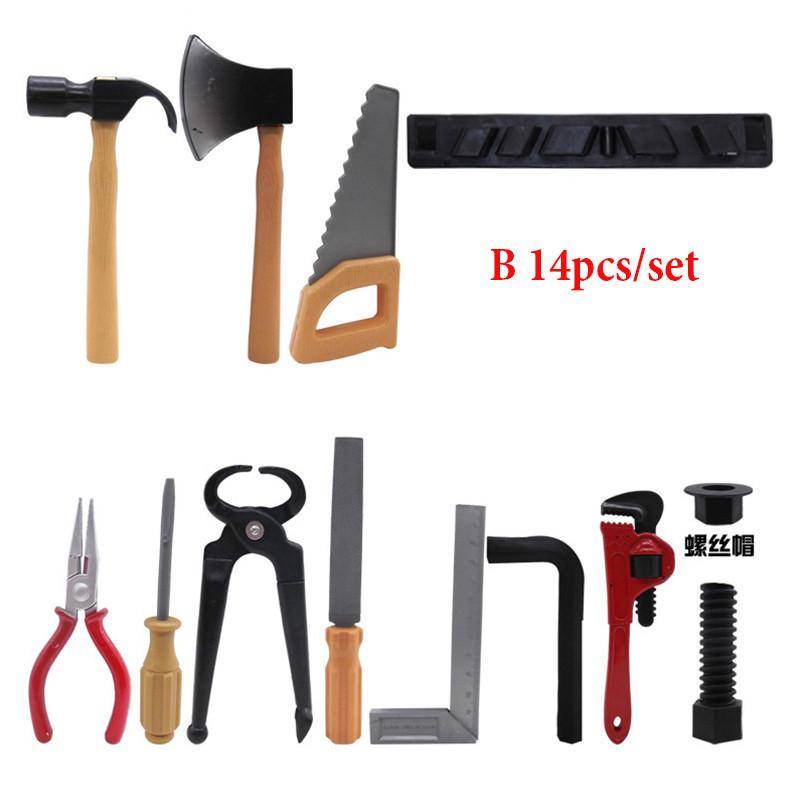 Premium 14pcs Construction Tool Set Toy For Childrens Creative Pretend Play And Learning