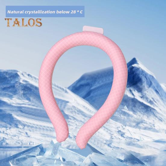 Portable Neck Cooling Tube Summer Wearable Neck Cooler Lightweight Reusable Ice Cold Ring Outdoor Heatstroke Prevention Neck Wrap Collar