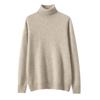 Men's Cashmere Roll Neck Sweater: Business Casual, Solid Color, Long Sleeve Knitwear for Autumn and Winter.