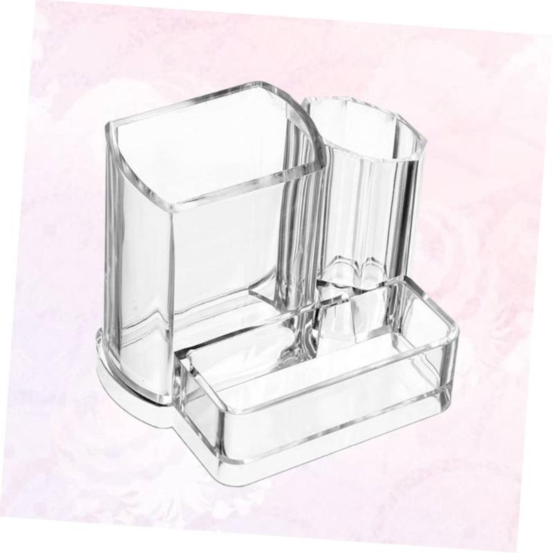 Portable Waterproof Cosmetic Storage Case Clear Acrylic Makeup Organizers for Travel and Home Use