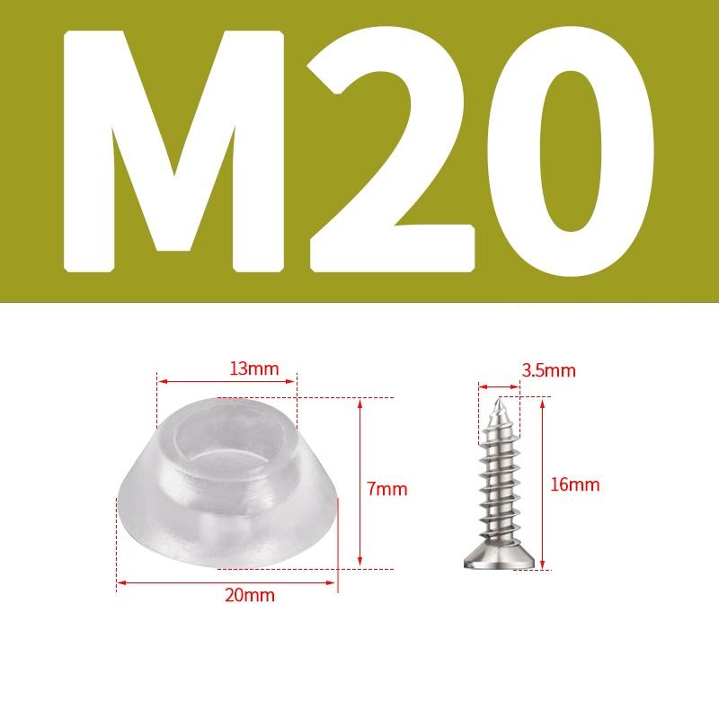 Pernuță Siliconică Transparentă 17mm 20mm Moale Picior Unghie Șurub Pe Picioare Cauciuc Clar Pernuțe Anti-Alunecare Pentru Mobilă Podea Birou Protecție